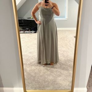 Never worn Jenny Yoo, Kiara dress in Moss. Size 10 hemmed for 5’3” height.